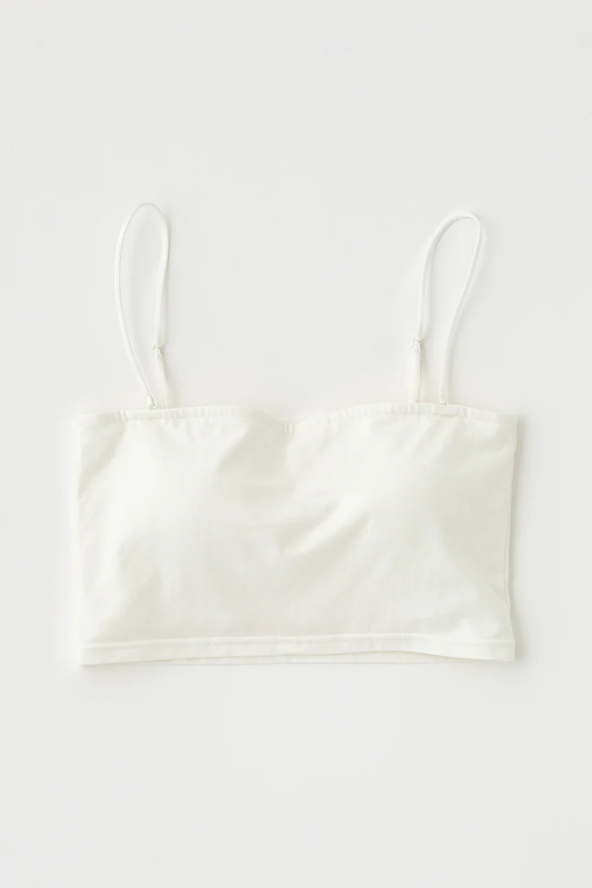 SQUARE NECK BARE CAMI TOP