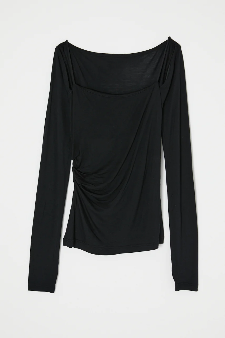 SQUARE NECK GATHER TOP