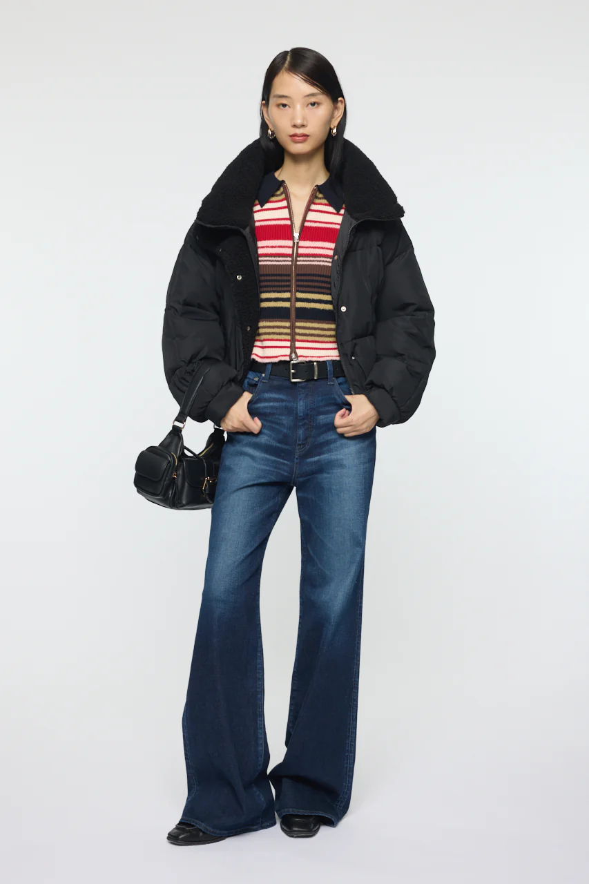 STAND COLLAR PUFFER JACKET - Image 3