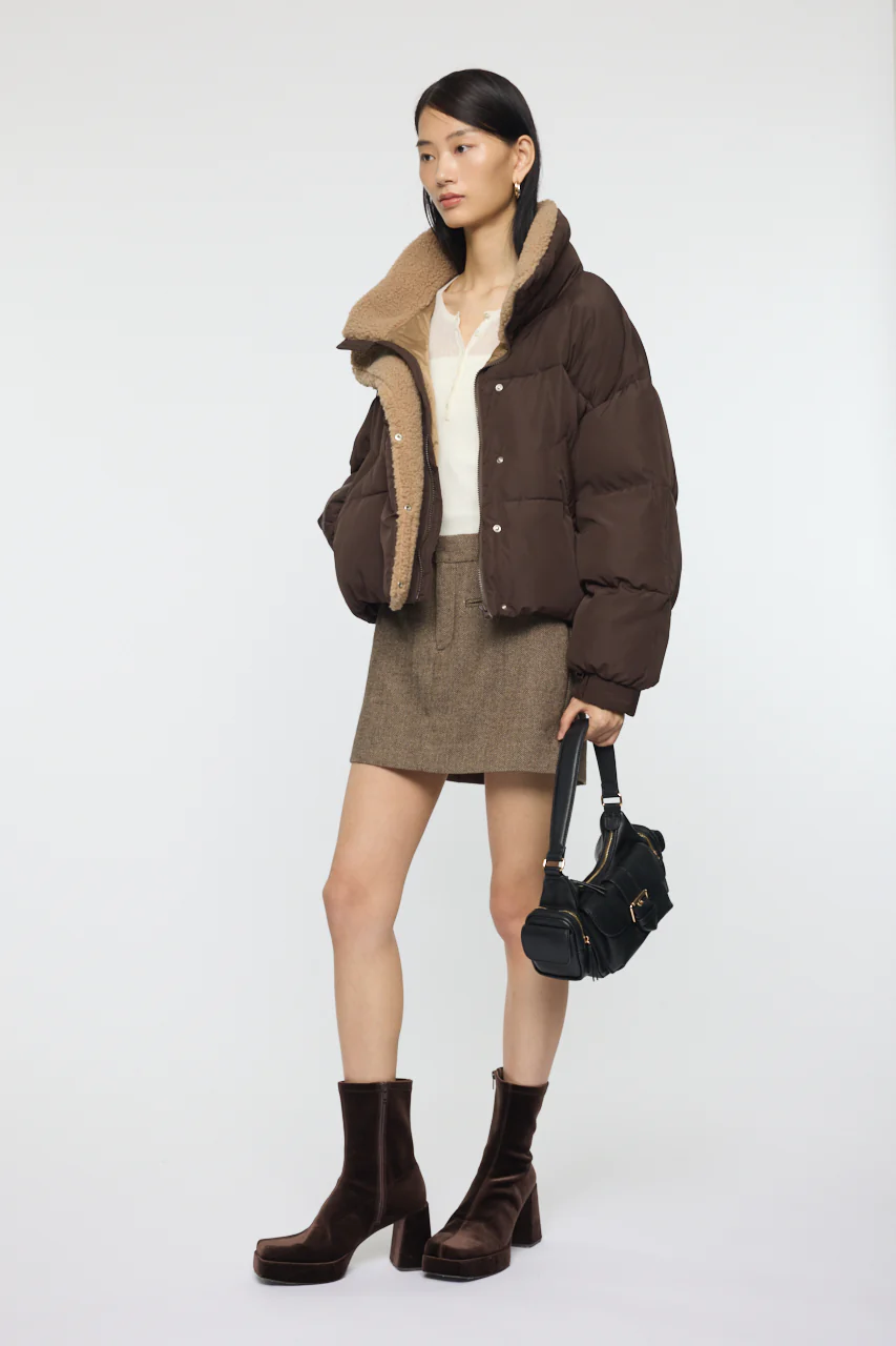STAND COLLAR PUFFER JACKET - Image 6