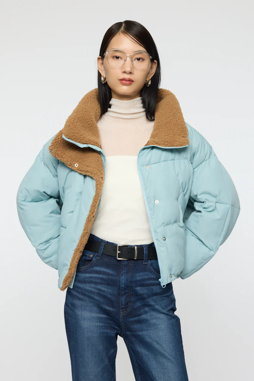 STAND COLLAR PUFFER JACKET - Image 13