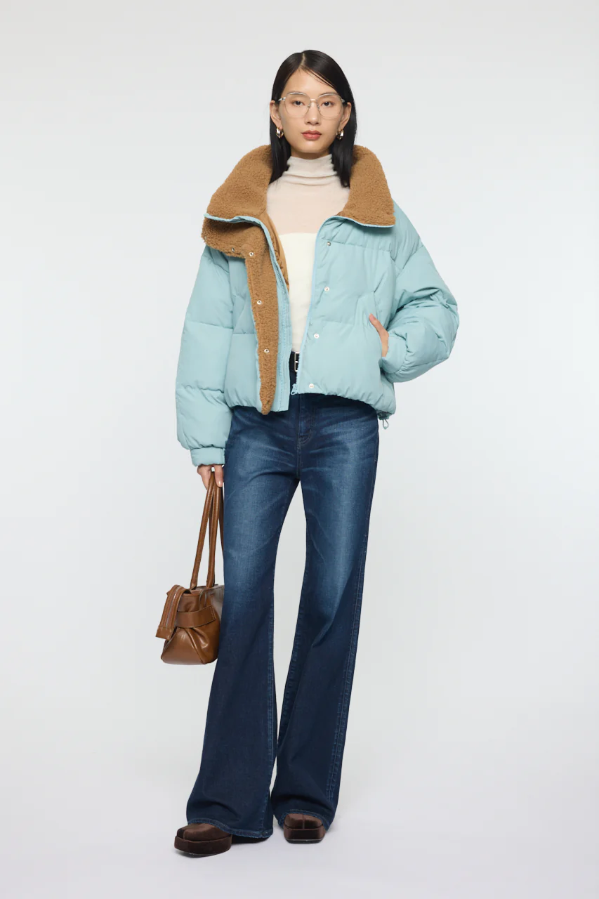 STAND COLLAR PUFFER JACKET - Image 15