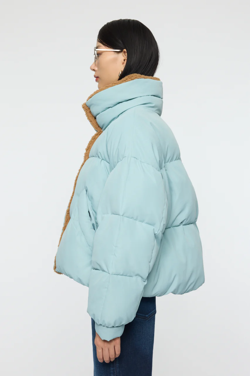 STAND COLLAR PUFFER JACKET - Image 5