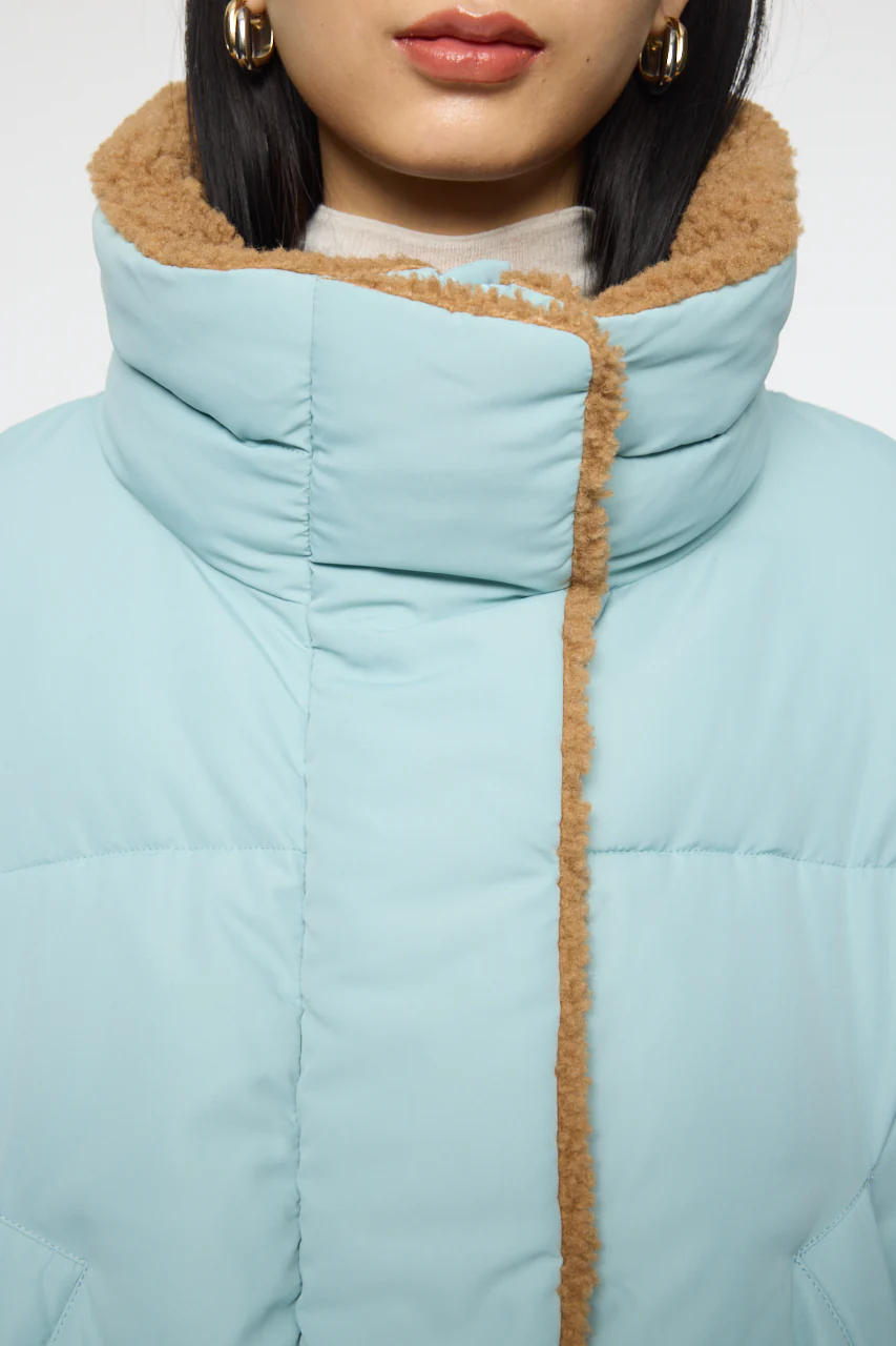 STAND COLLAR PUFFER JACKET - Image 7