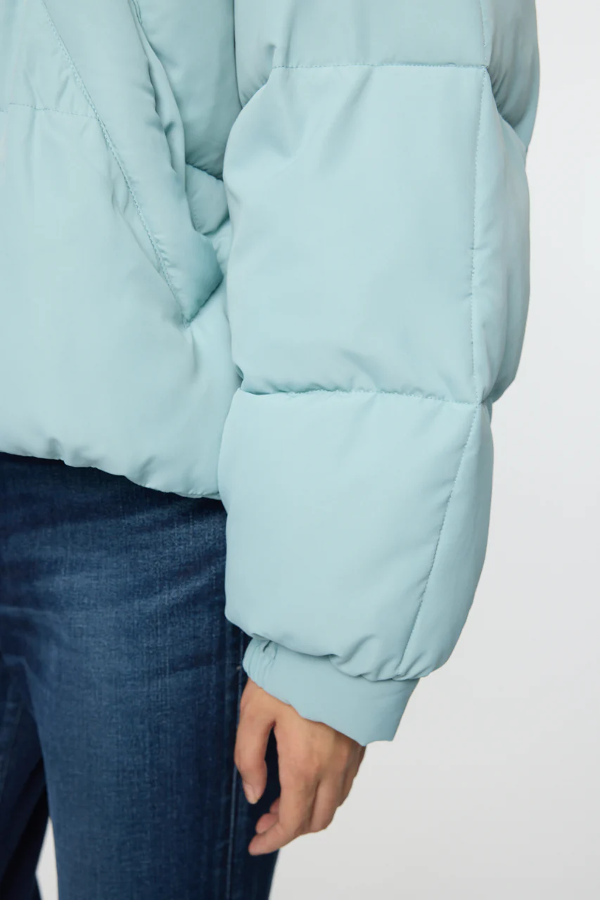 STAND COLLAR PUFFER JACKET - Image 9