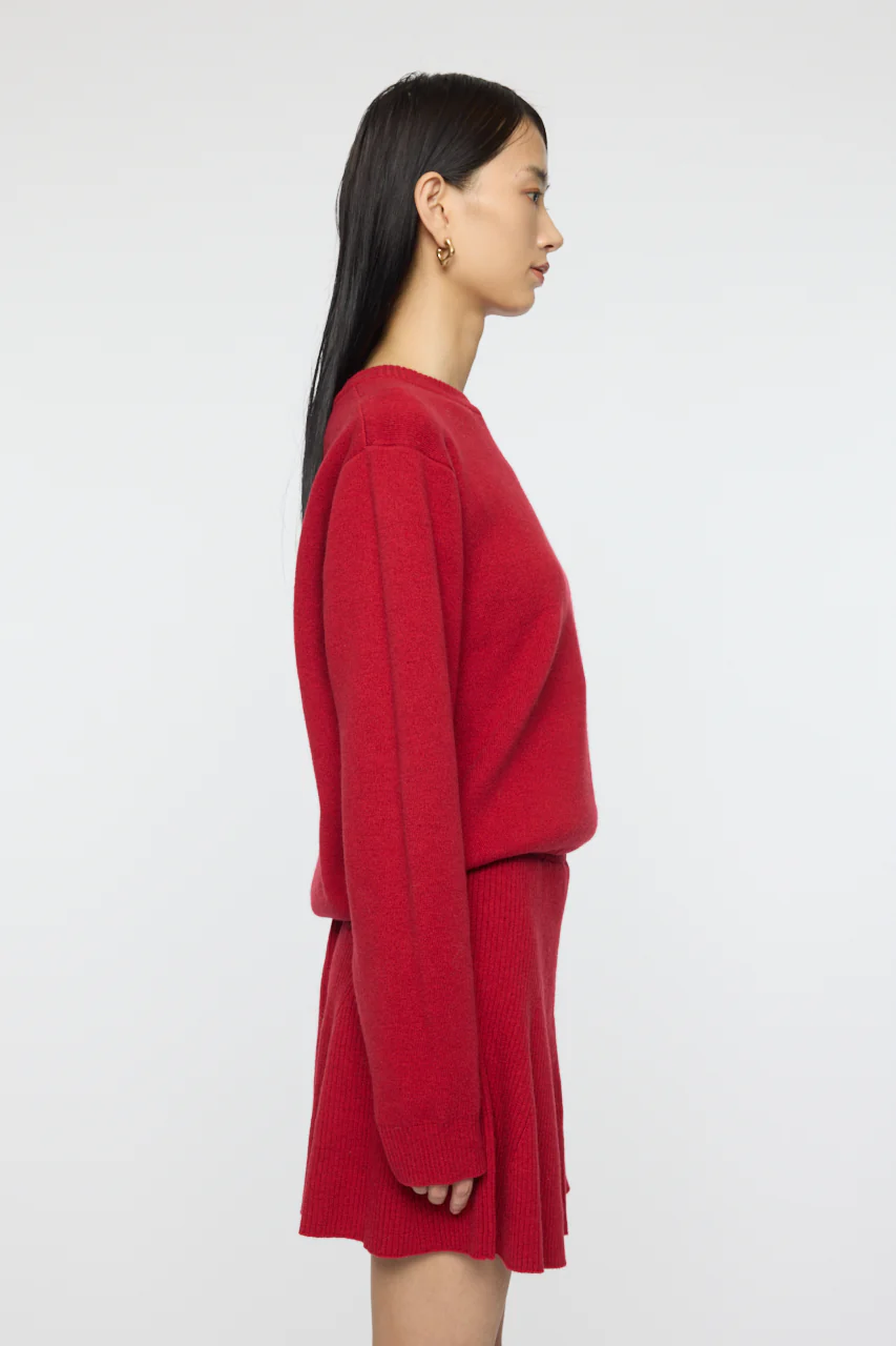 TIED RIBBON SWEATER & MINI SKIRT - Image 7