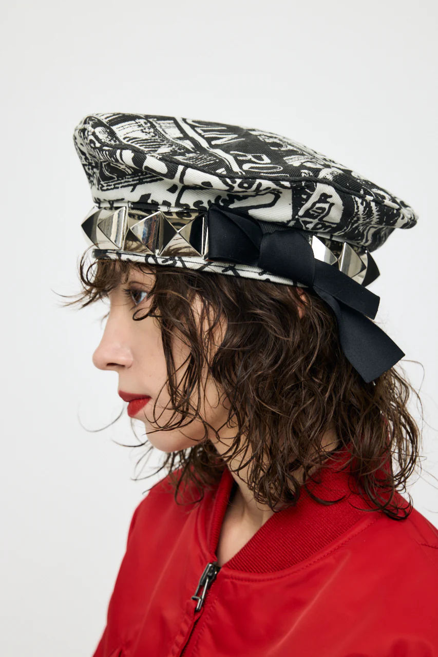 VQ PARIS SYNDROME DENIM BERET - Image 8